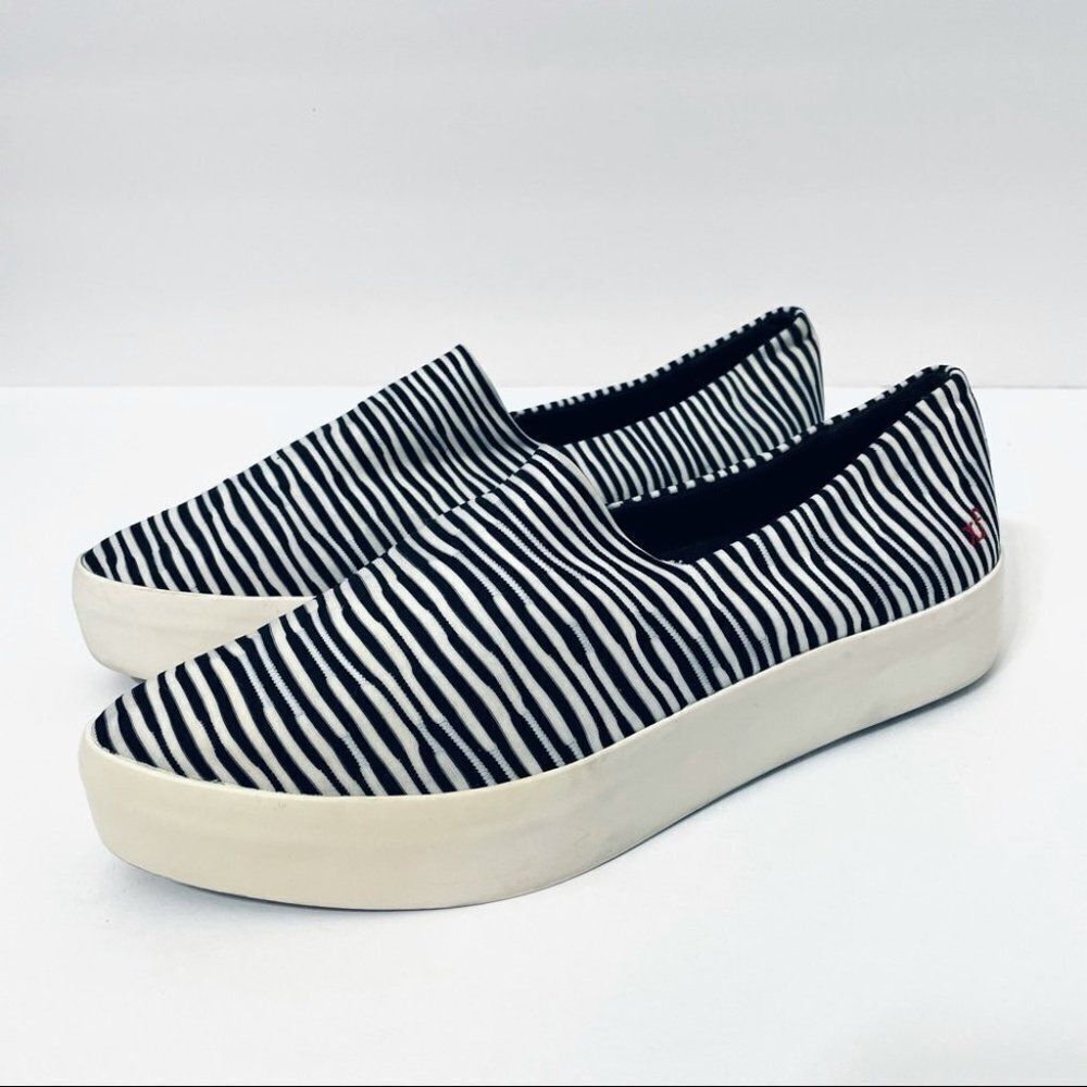 Extrafine XF Striped Platform Slip On Sneakers